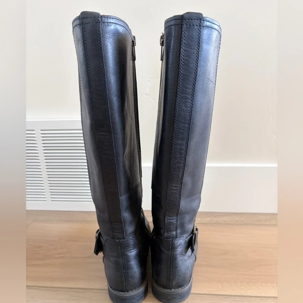 Timberland Savin Hill Black Leather Riding Boots